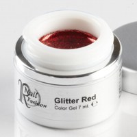 Gel Colorato Glitter Red 7 ml.
